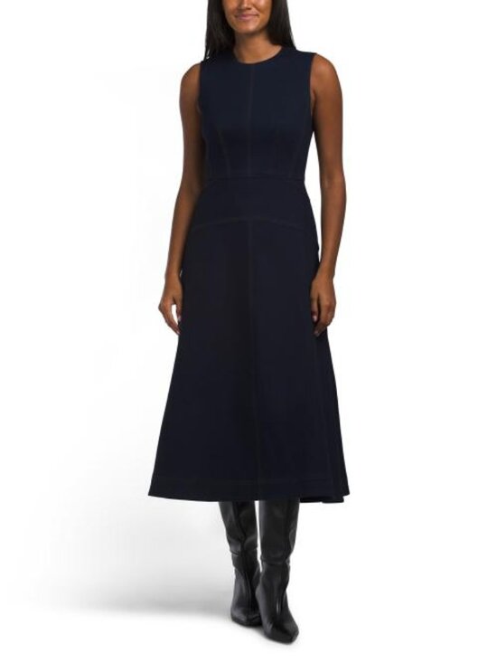 Elie Tahari Dresses & Skirts - ELIE TAHARI Sleeveless Crew Neck Fit And Flare Midi Dress